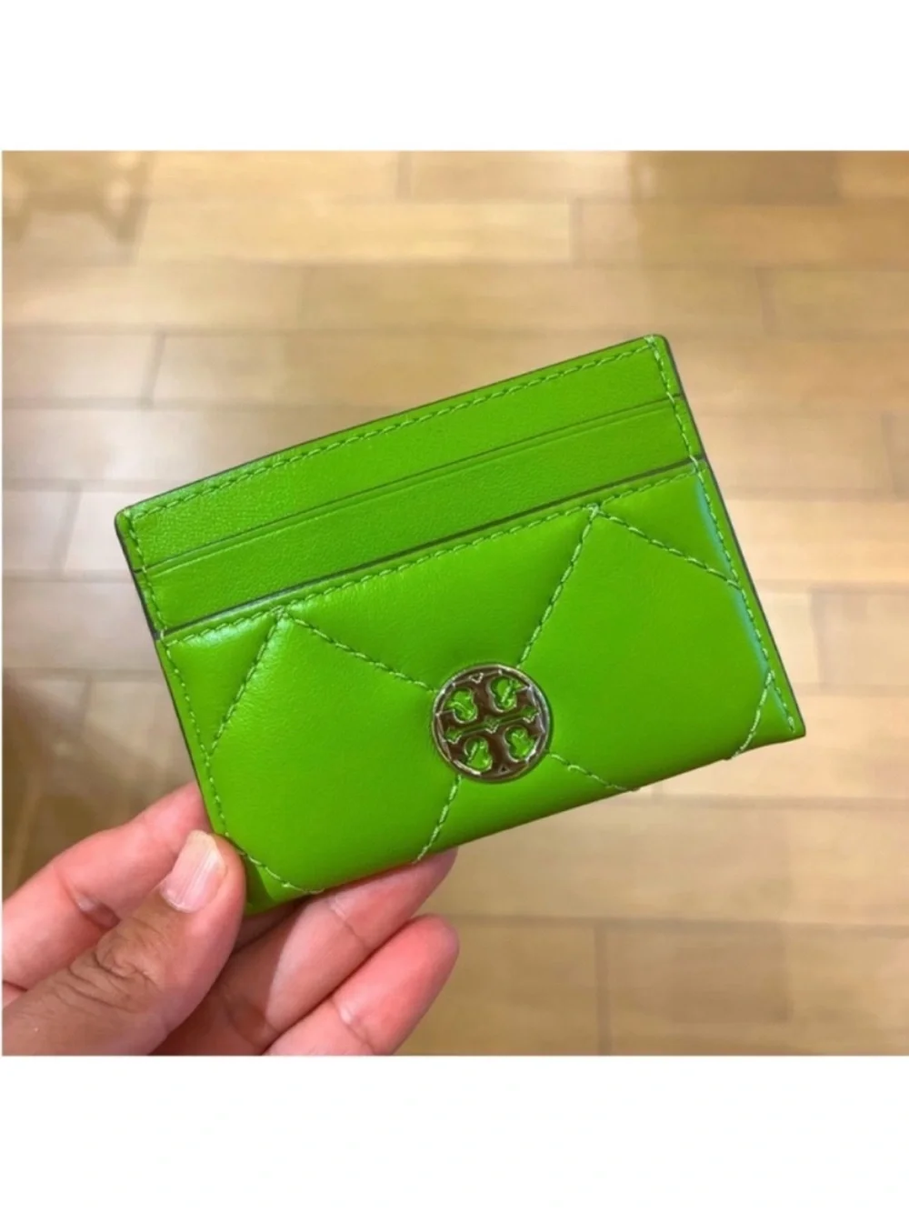 Tory Burch Willa Soft Quilt Slim Card Case Wallet In